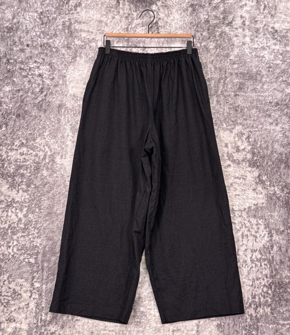 Eskandar Pants Size 1 Womens Wool Cashmere Gray Wide Leg Palazzo